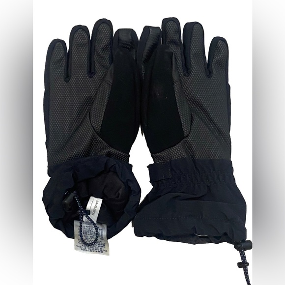 COPY - Lands’ End Kids Waterproof Squall Gloves in Black/Gray- Size M - Picture 4 of 10